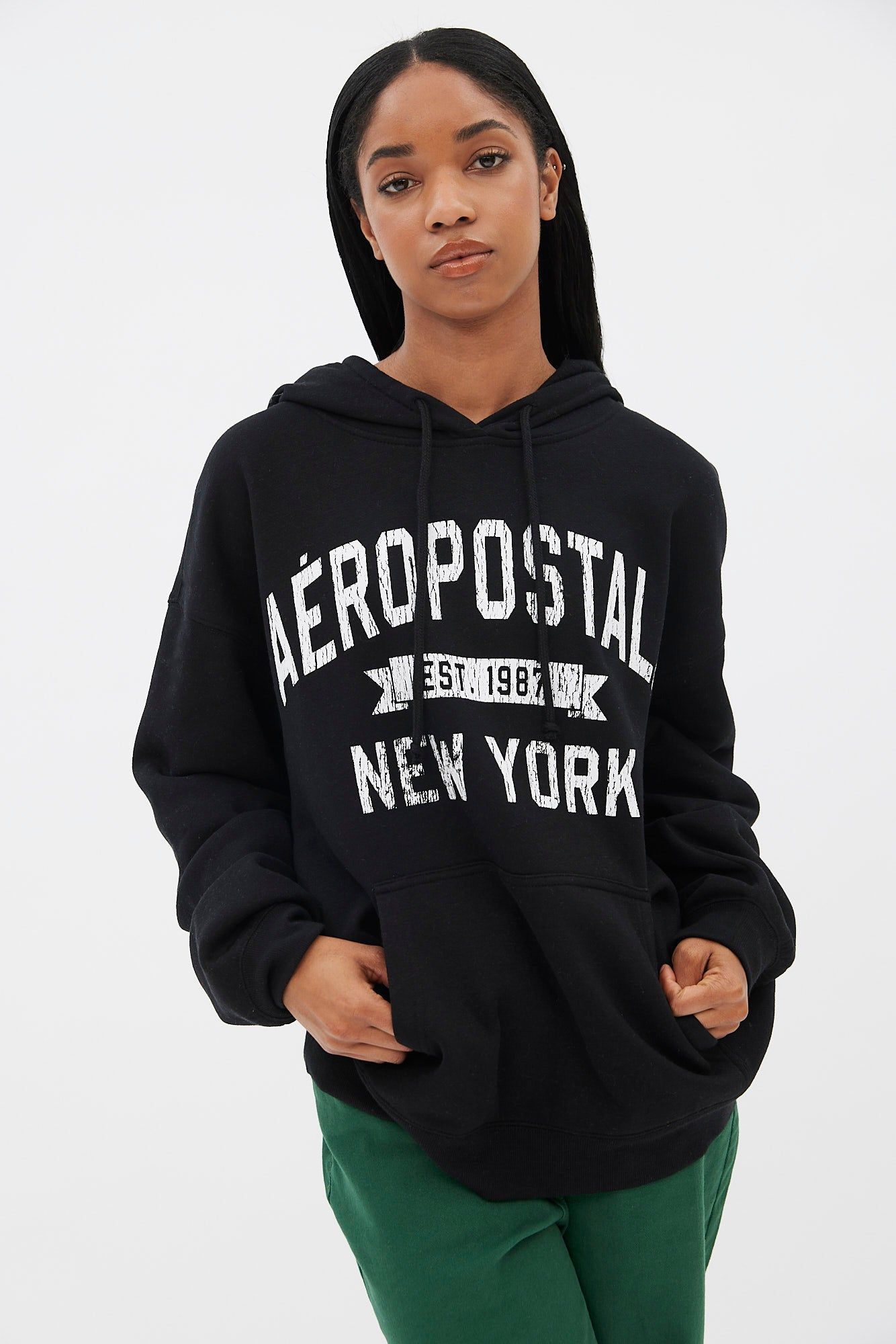 Aéropostale New York Graphic Boyfriend Pullover Hoodie sold by Bluenotes product image thumbnail 2
