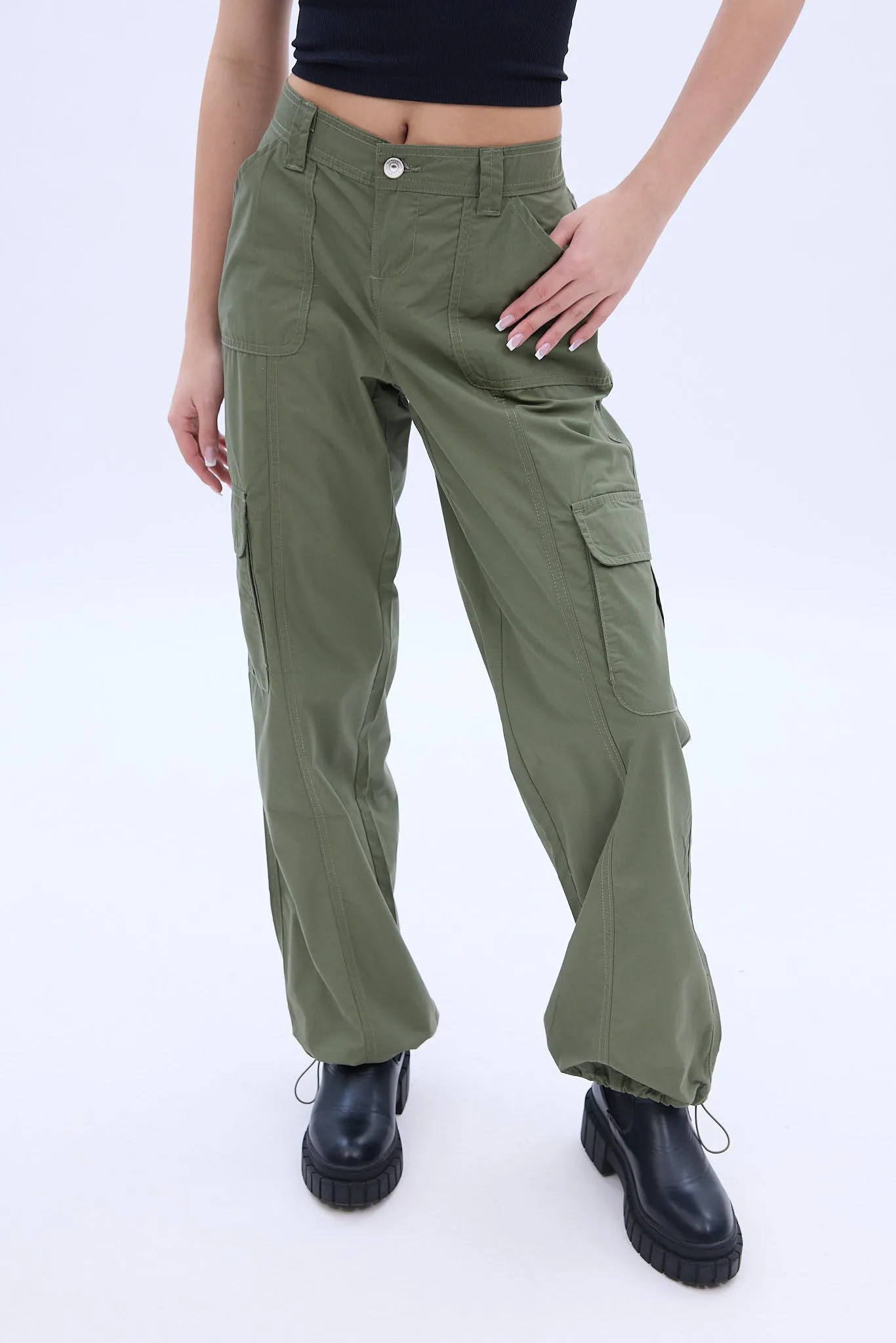 AERO Mid Rise Poplin Cargo Straight Jogger sold by Bluenotes product image thumbnail 5