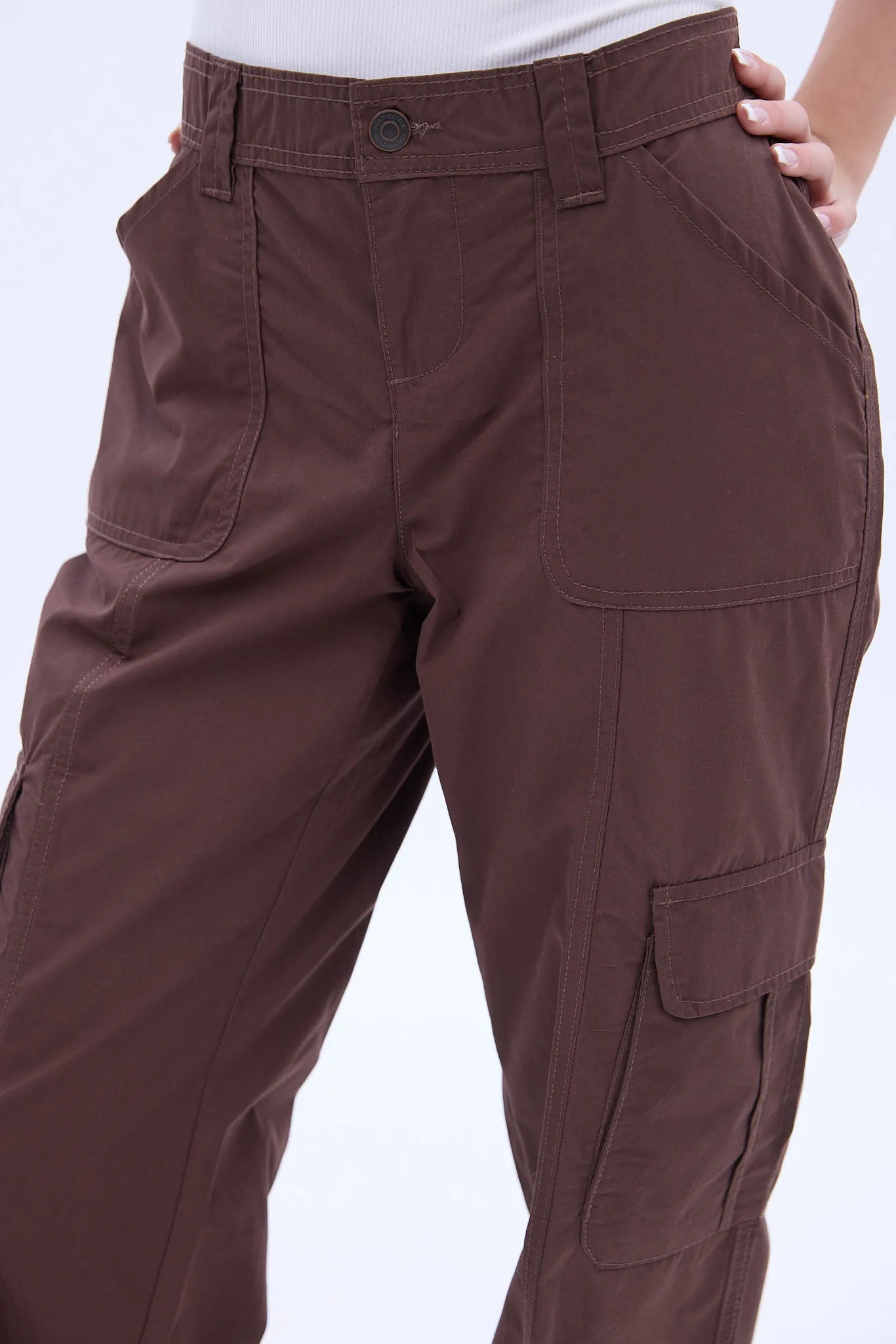AERO Mid Rise Poplin Cargo Straight Jogger sold by Bluenotes product image thumbnail 3