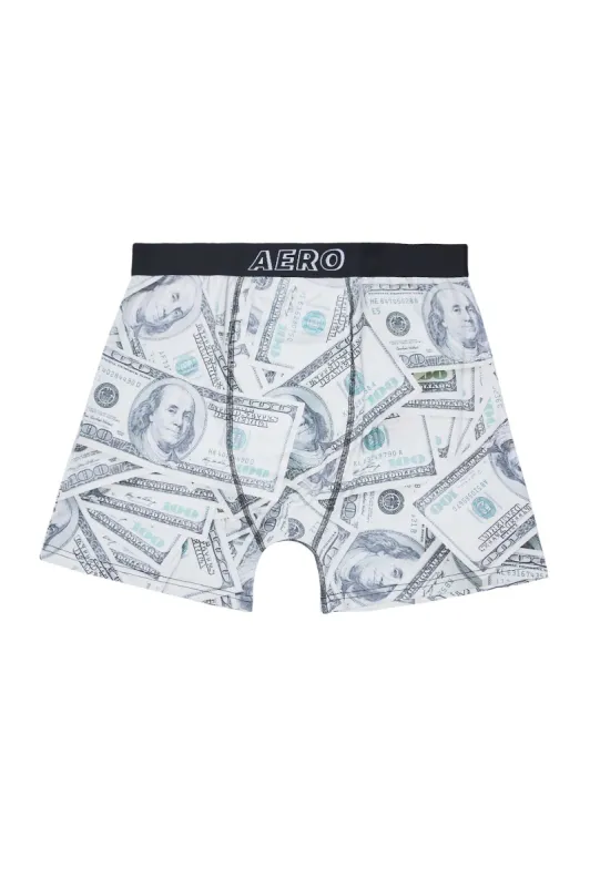 AERO Money Bills Printed Boxer Briefs sold by Bluenotes