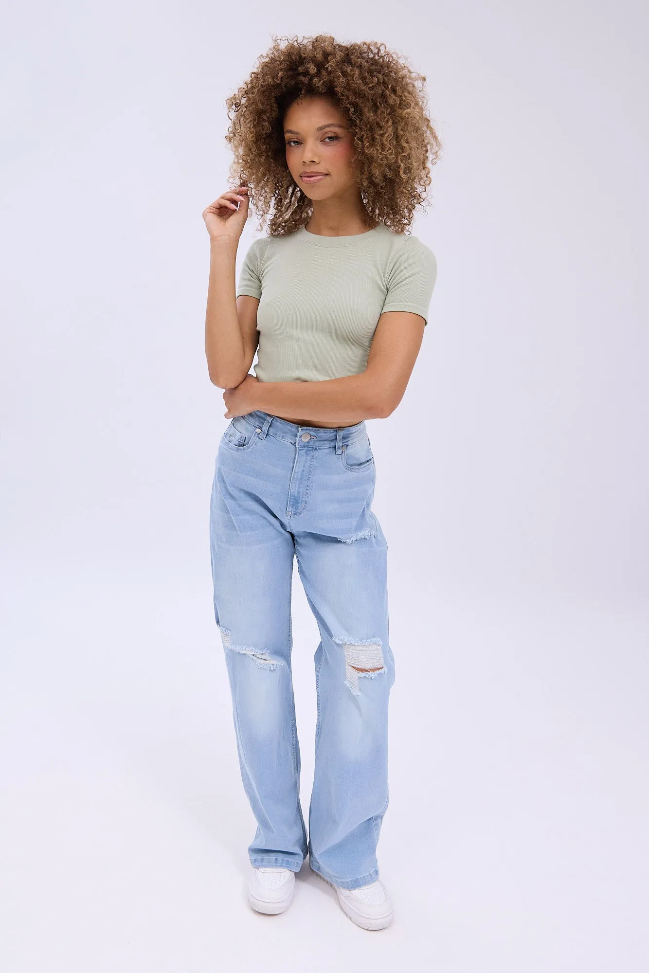 High Rise Wide Leg Jean sold by Bluenotes product image thumbnail 4