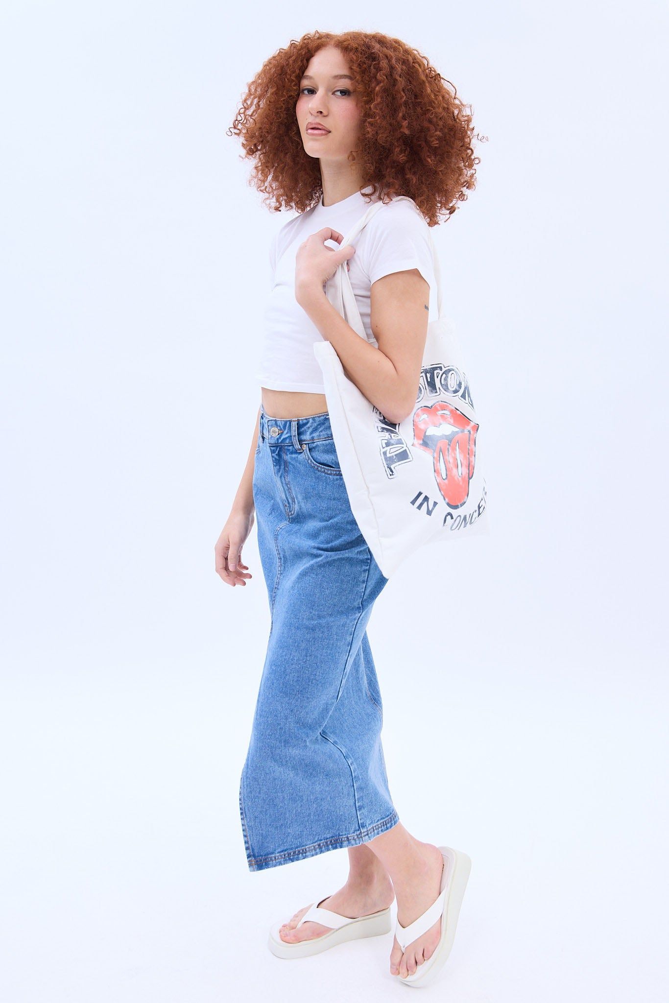 Crew Neck Baby Tee sold by Bluenotes product image thumbnail 3