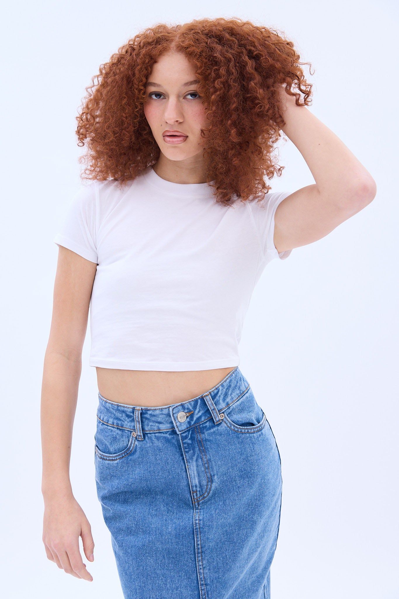 Crew Neck Baby Tee sold by Bluenotes product image thumbnail 2