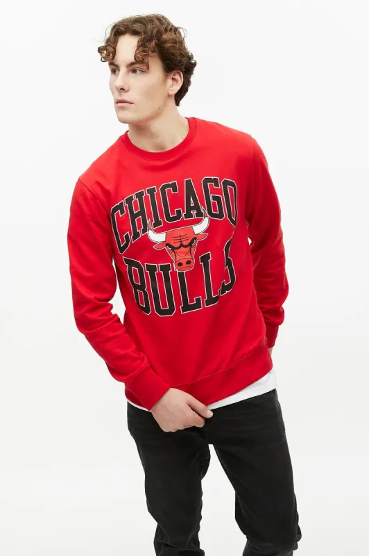 Chicago Bulls Graphic Crew Neck Pullover Sweatshirt sold by Bluenotes