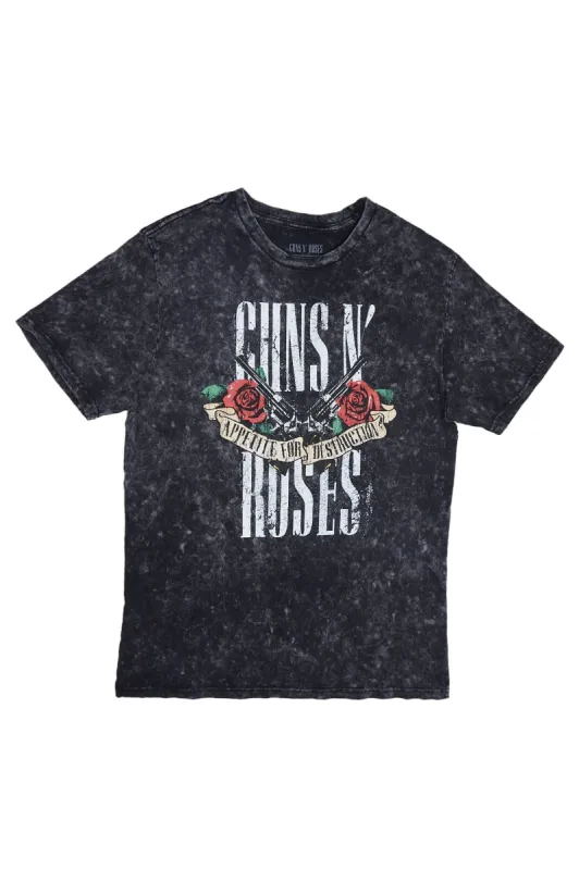 Guns N' Roses Graphic Acid Wash Tee sold by Bluenotes