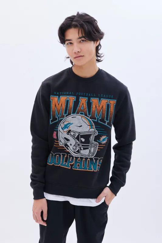Miami Dolphins  Graphic Crew Neck Sweatshirt sold by Bluenotes