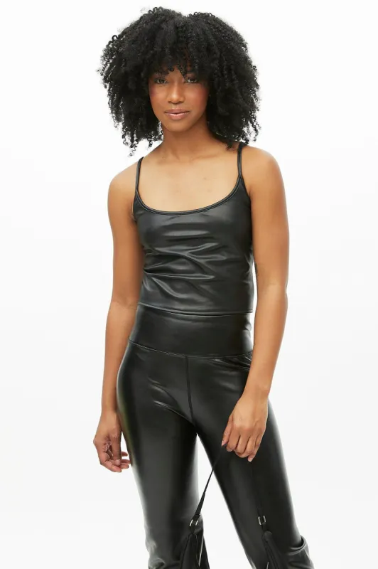 Faux Leather Stretch Bungee Cami sold by Bluenotes