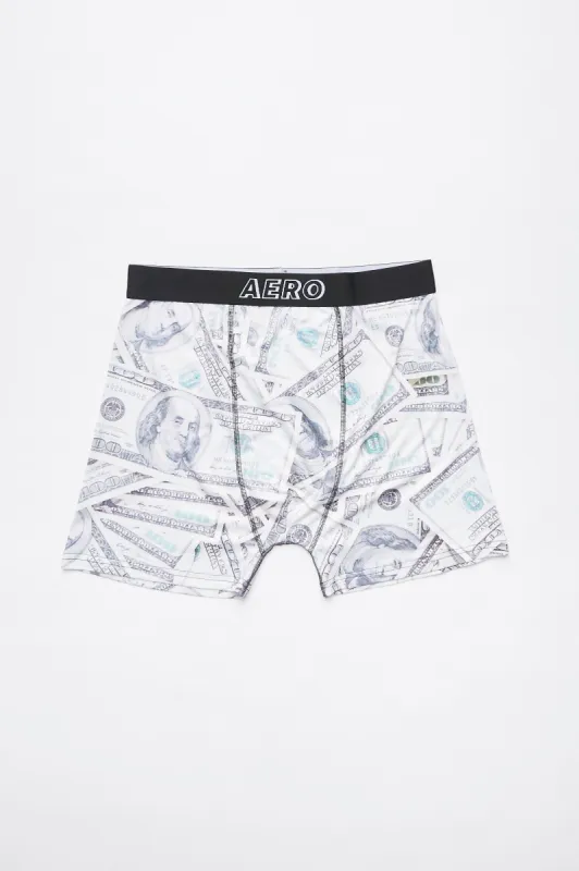 AERO Money Bills Printed Boxer Briefs sold by Bluenotes