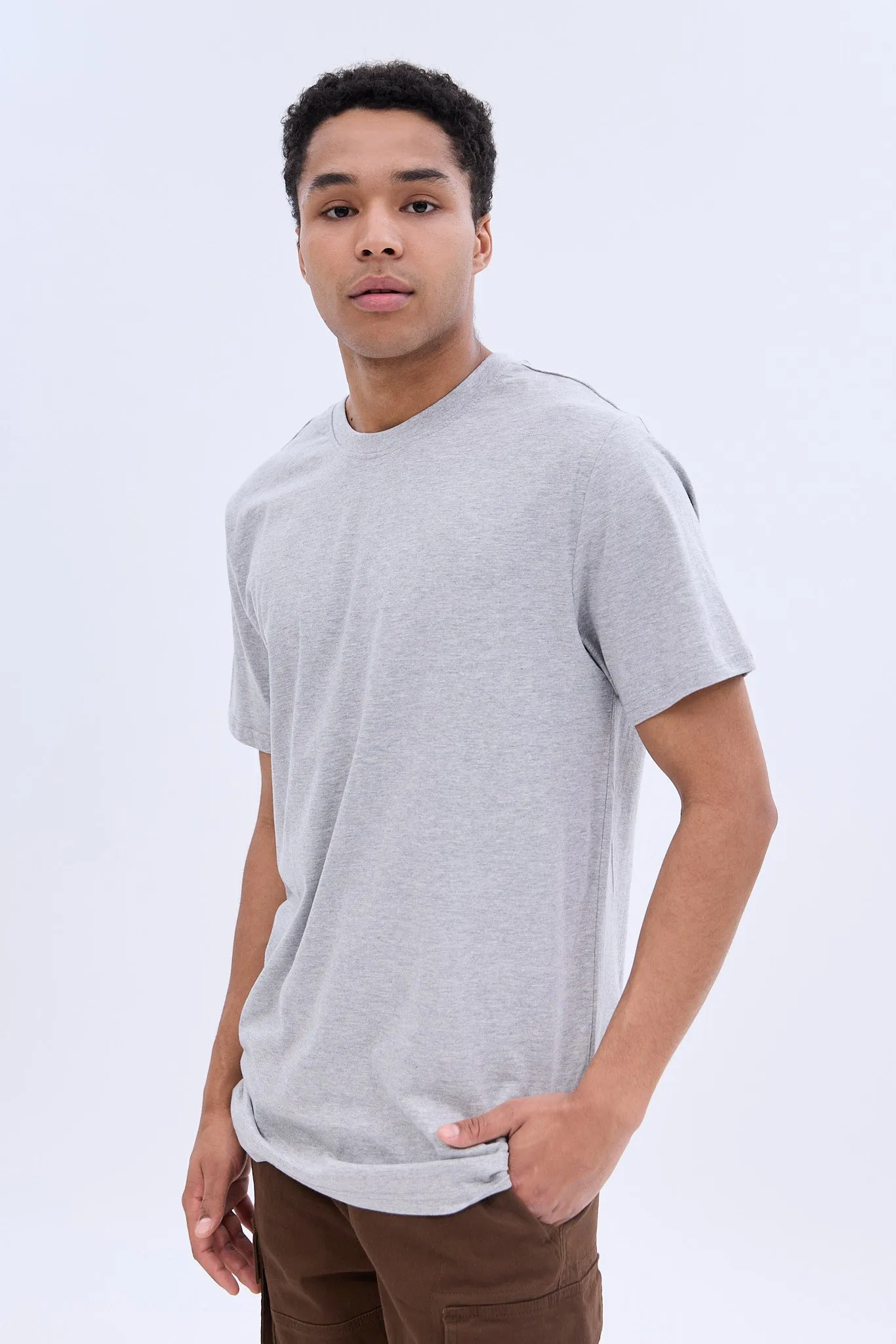Basic Relaxed Crew Neck Tee sold by Bluenotes product image thumbnail 5