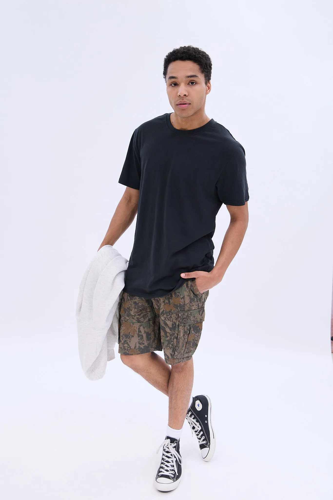 Basic Relaxed Crew Neck Tee sold by Bluenotes product image thumbnail 4