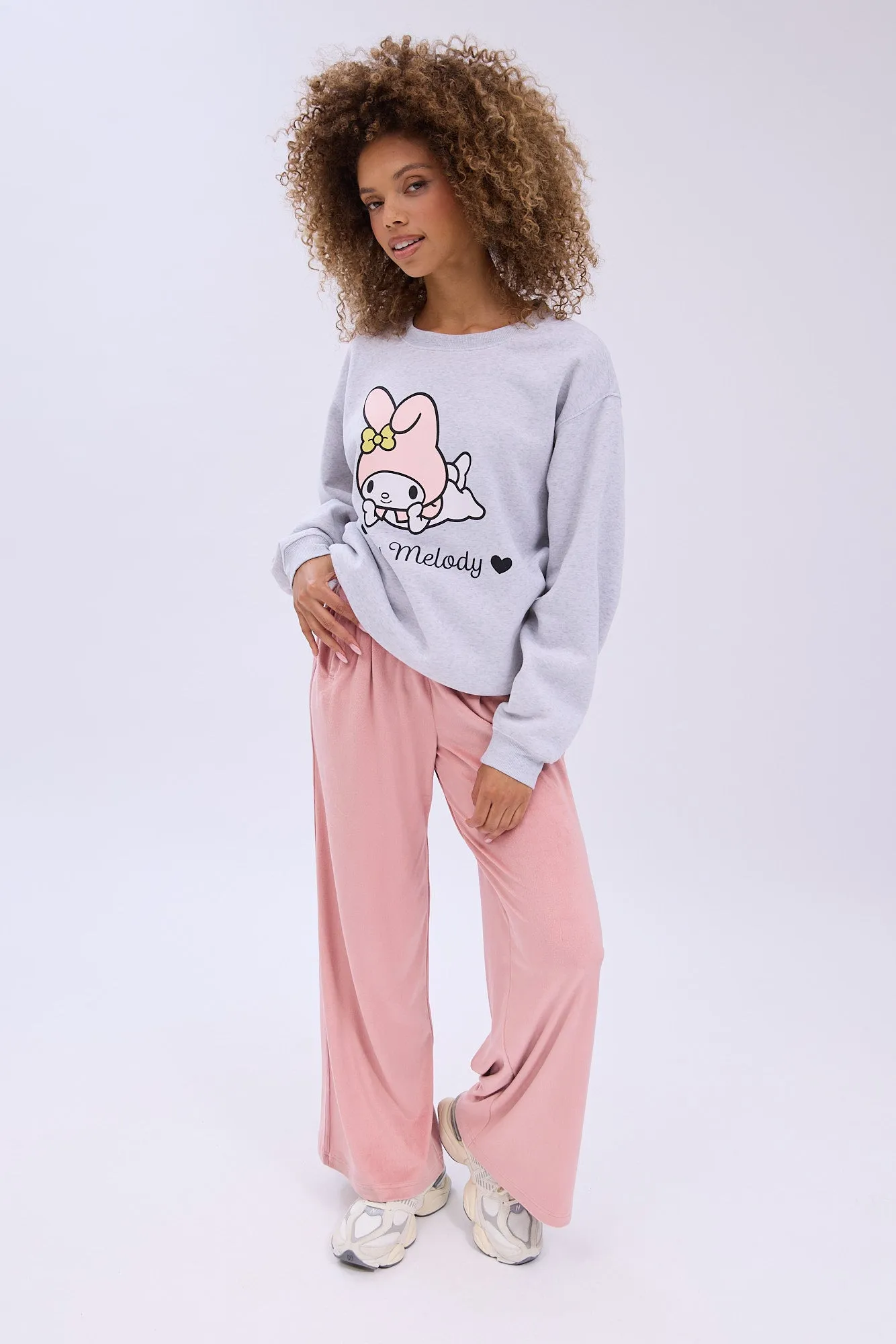 My Melody Graphic Crew Neck Relaxed Sweatshirt sold by Bluenotes product image thumbnail 2