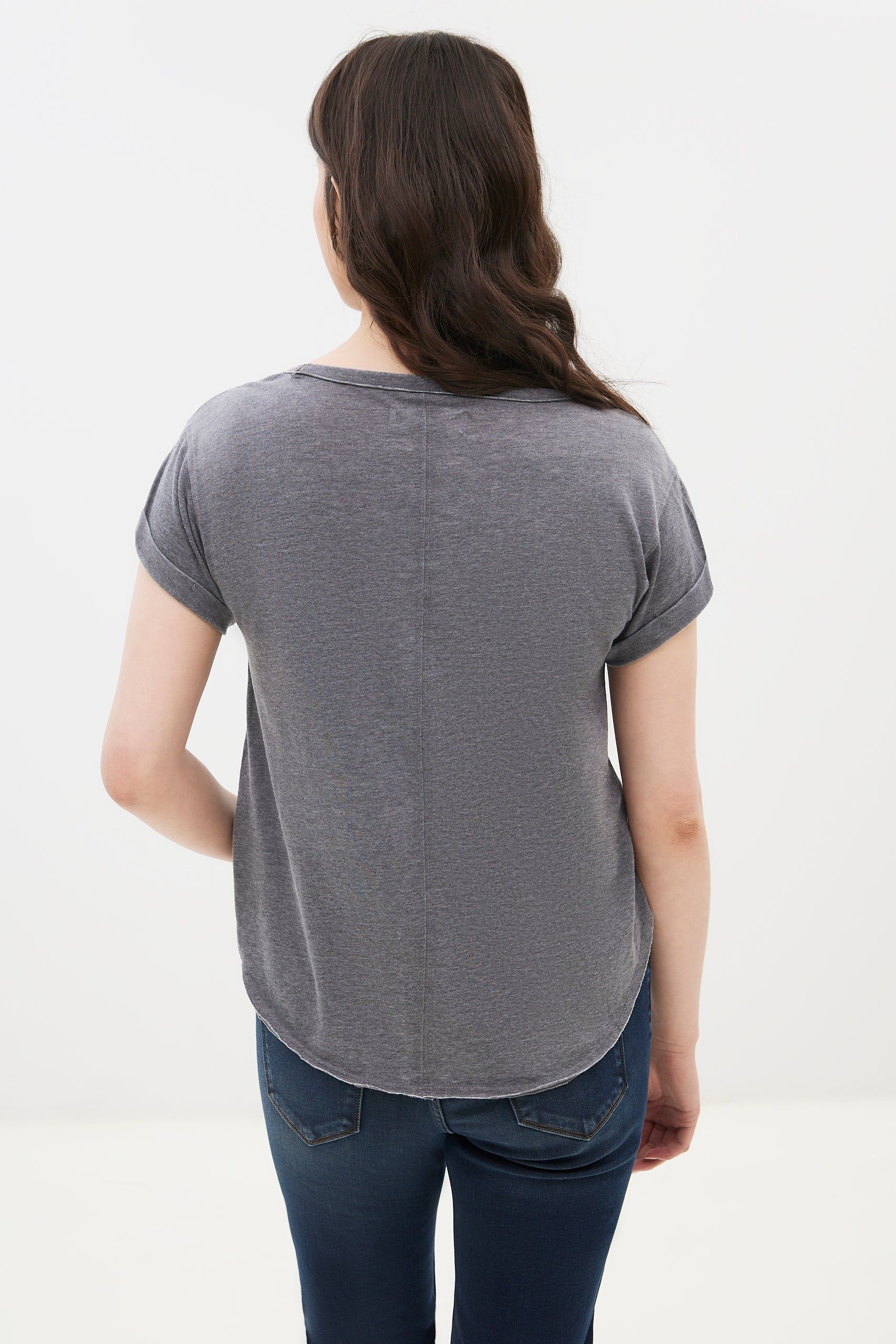 Seamed Scoop Neck Tee sold by Bluenotes product image thumbnail 5