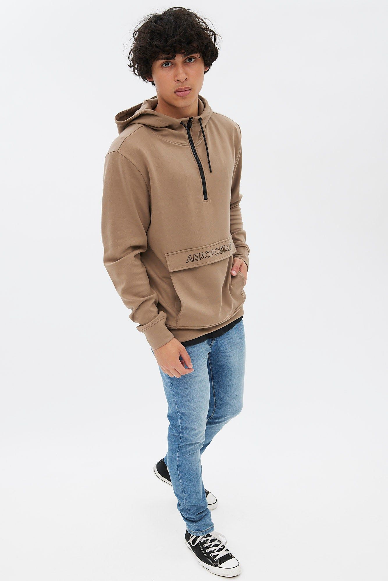 AERO Air Tech Fleece Quarter-Zip Pullover Hoodie sold by Bluenotes product image thumbnail 12