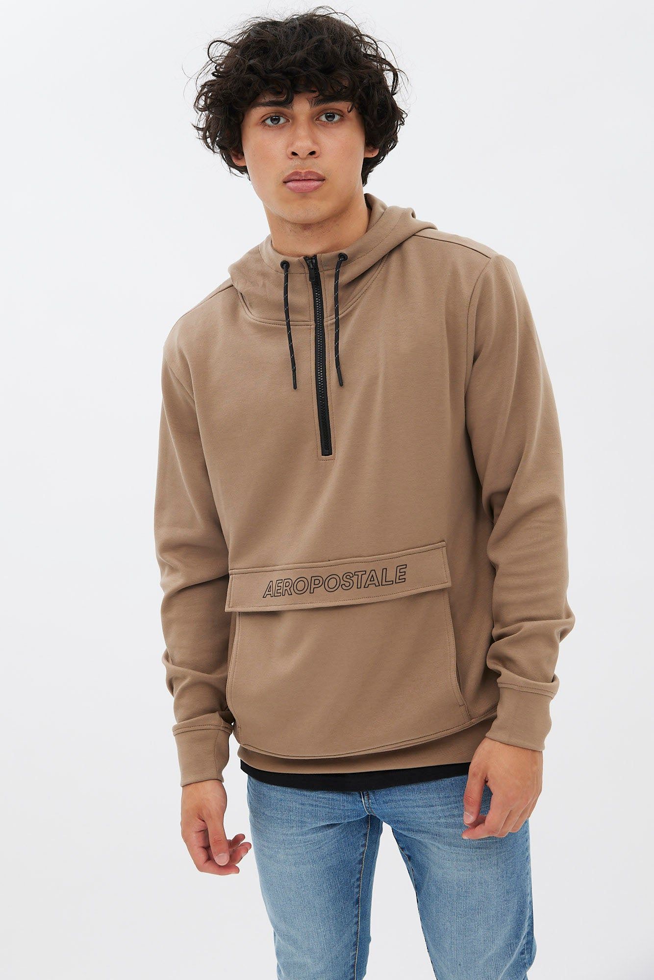 AERO Air Tech Fleece Quarter-Zip Pullover Hoodie sold by Bluenotes product image thumbnail 5