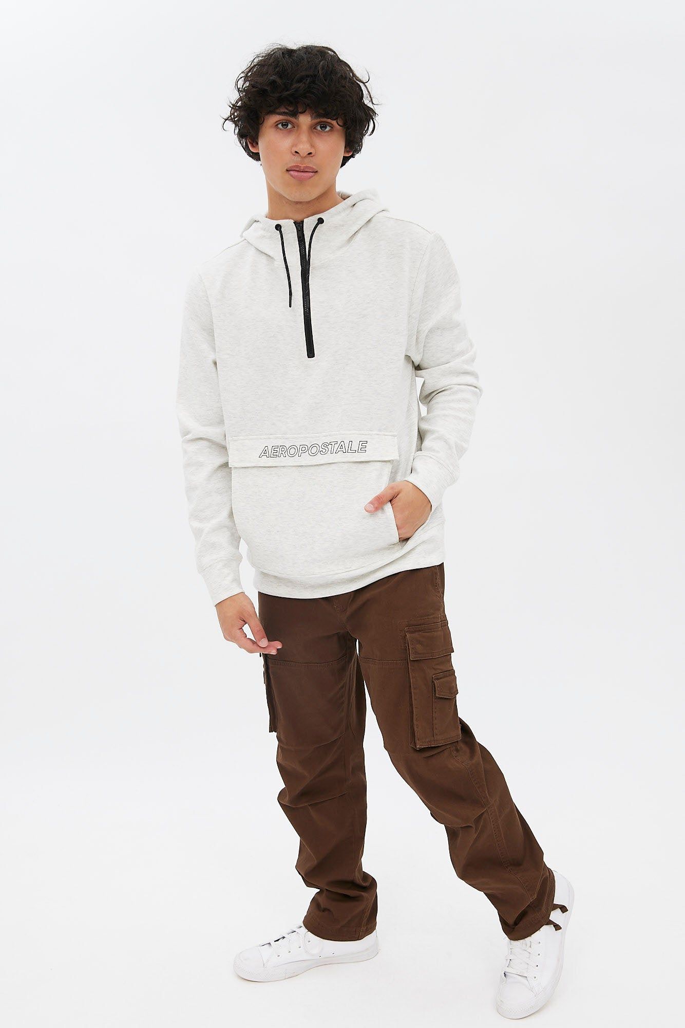 AERO Air Tech Fleece Quarter-Zip Pullover Hoodie sold by Bluenotes product image thumbnail 4