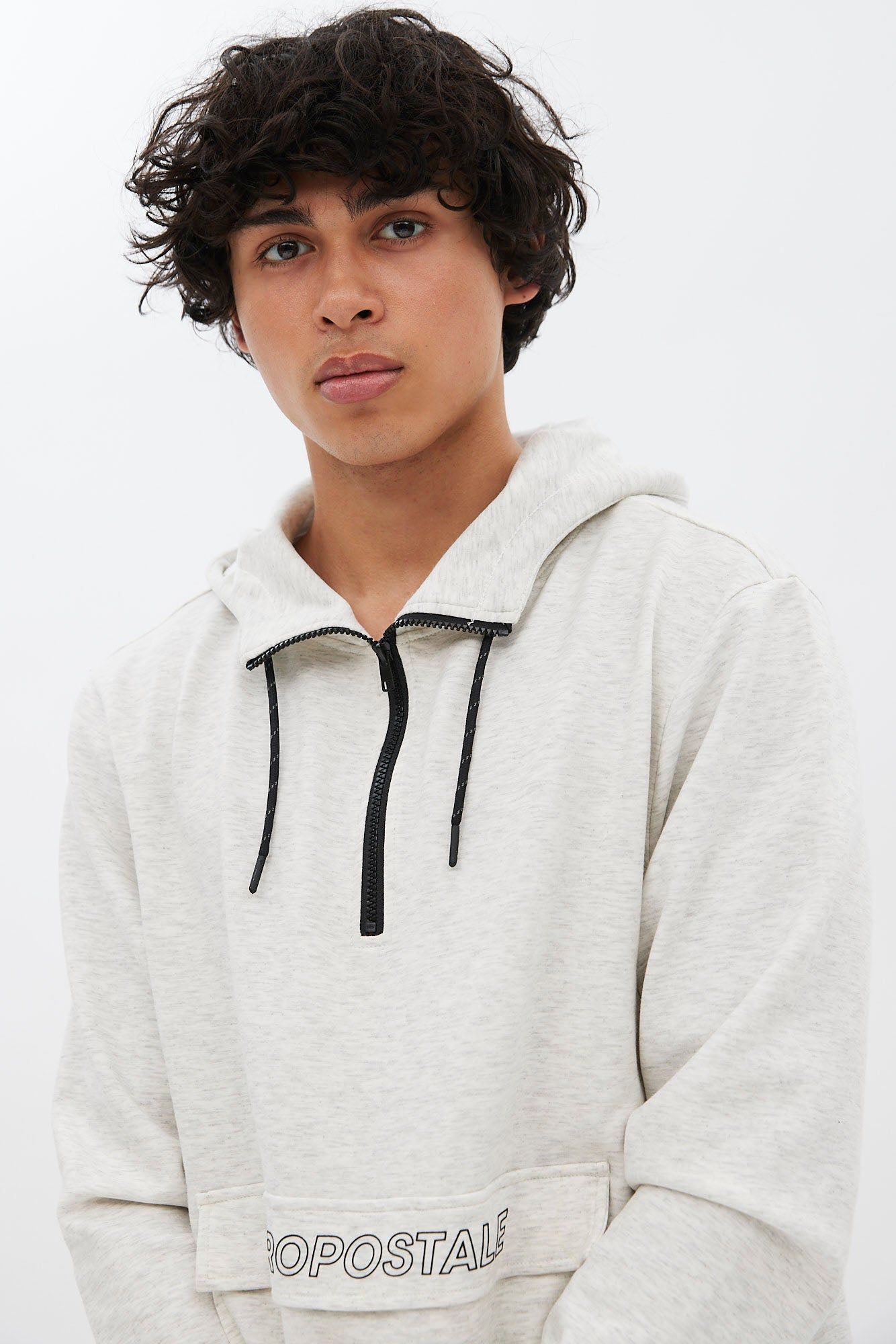 AERO Air Tech Fleece Quarter-Zip Pullover Hoodie sold by Bluenotes product image thumbnail 2