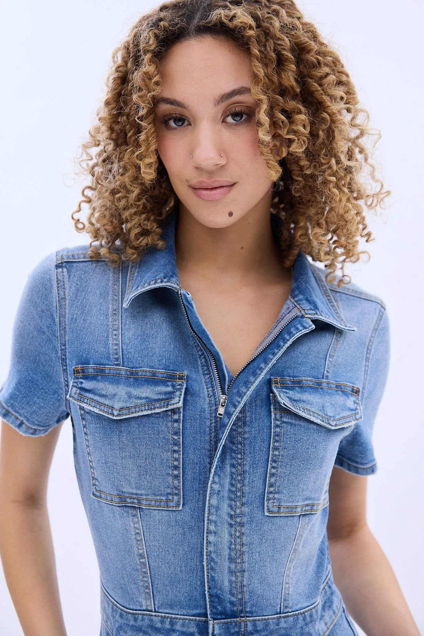 Denim Jumpsuit sold by Bluenotes product image thumbnail 3