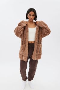 Sherpa Hooded Cardigan sold by Bluenotes