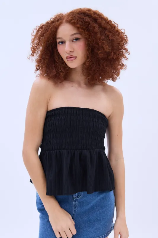 Smocked Tube Top sold by Bluenotes