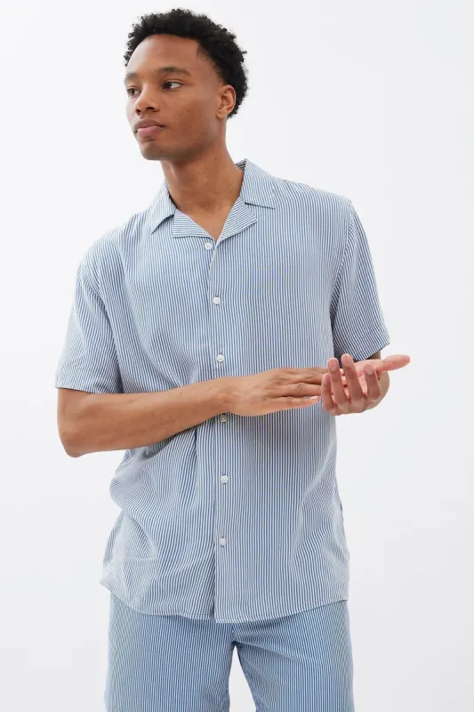 AERO Striped Short Sleeve Resort Shirt sold by Bluenotes
