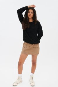 Ribbed Crew Neck Pullover Sweater sold by Bluenotes
