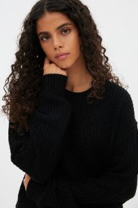 Ribbed Crew Neck Pullover Sweater sold by Bluenotes