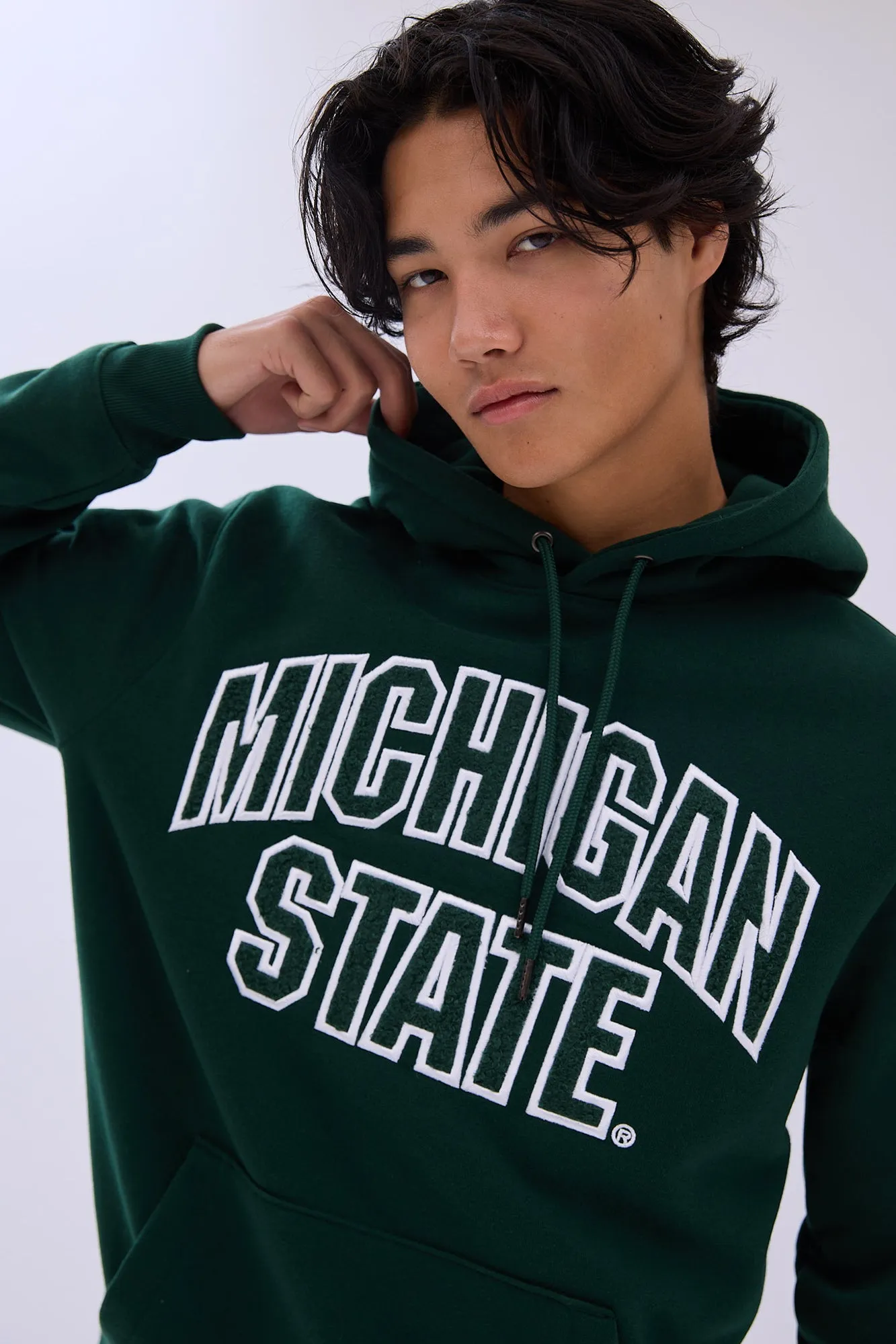 Michigan State Chenille Graphic Hoodie sold by Bluenotes product image thumbnail 2