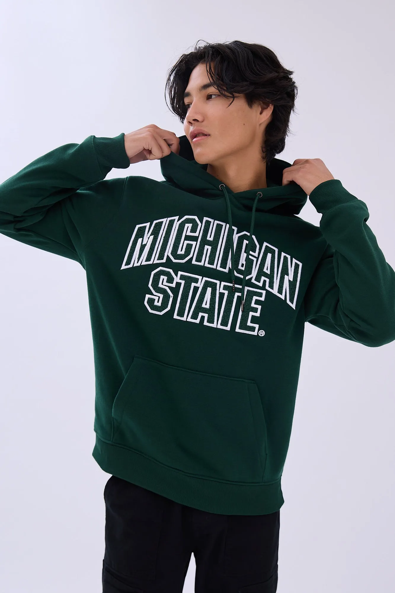 Michigan State Chenille Graphic Hoodie sold by Bluenotes