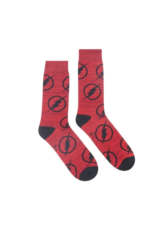 The Flash Printed Crew Socks sold by Bluenotes