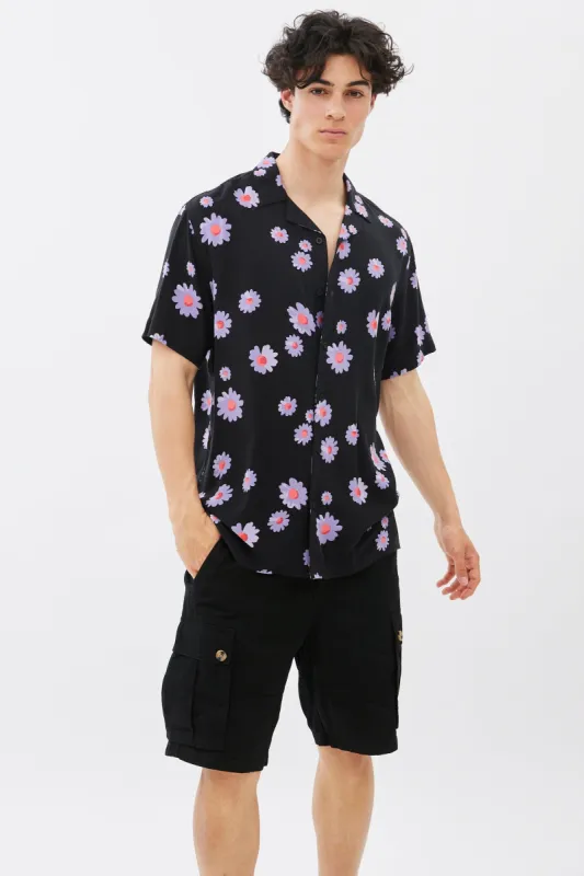Floral Print Short Sleeve Resort Shirt sold by Bluenotes