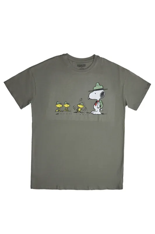 Camp Snoopy Birds Graphic Relaxed Tee sold by Bluenotes