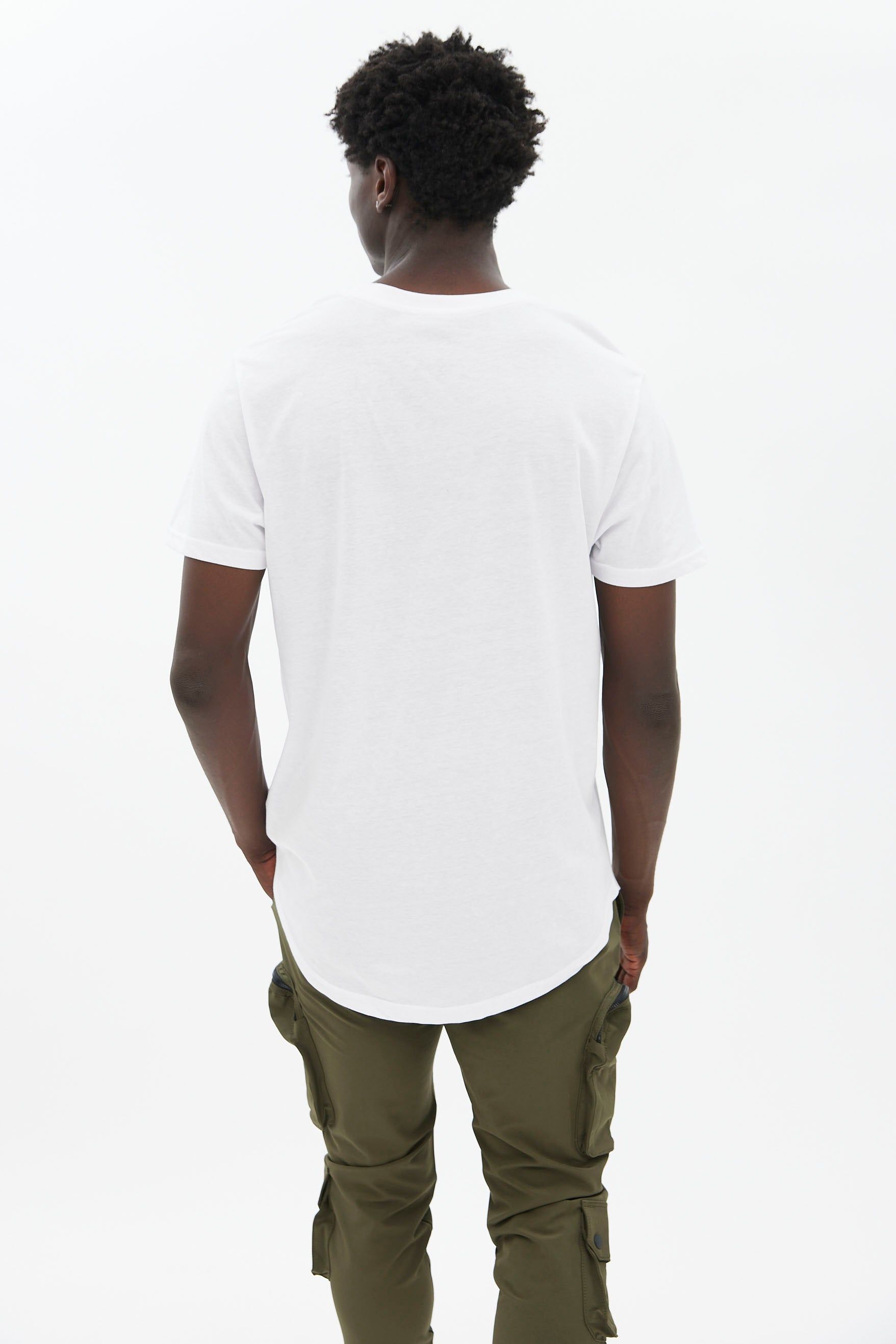 Basic Scoop Hem Crew Neck Tee sold by Bluenotes product image thumbnail 11