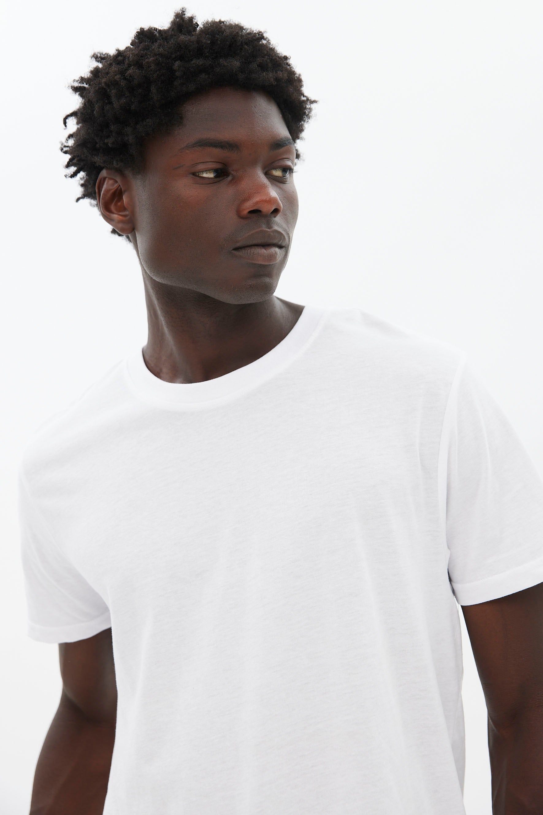 Basic Scoop Hem Crew Neck Tee sold by Bluenotes product image thumbnail 10