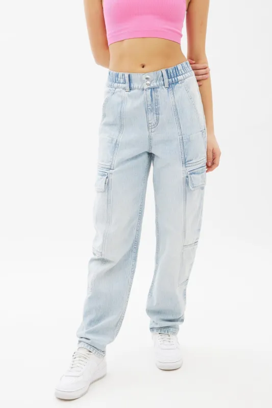 Super High Rise Straight Utility Pant sold by Bluenotes