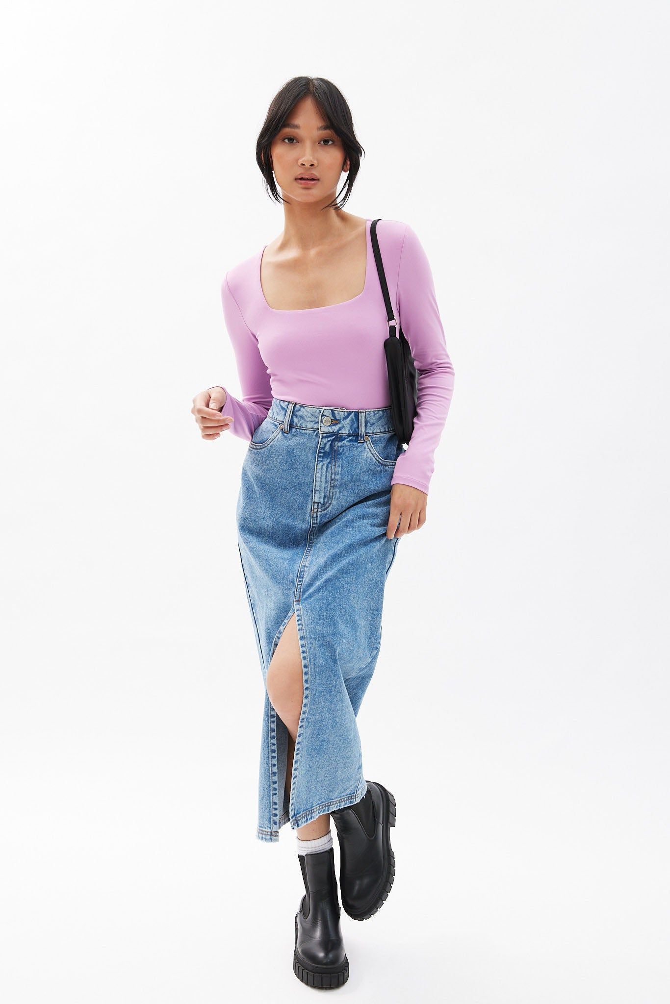 Super Soft Long Sleeve Square Neck Bodysuit sold by Bluenotes product image thumbnail 2