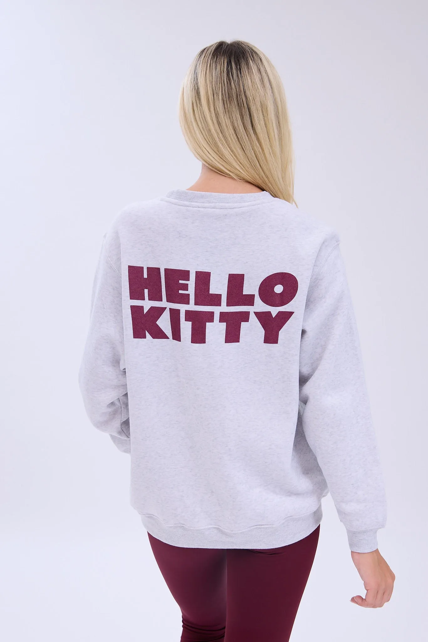 Hello Kitty H Burger Graphic Crew Neck Relaxed Sweatshirt sold by Bluenotes product image thumbnail 2