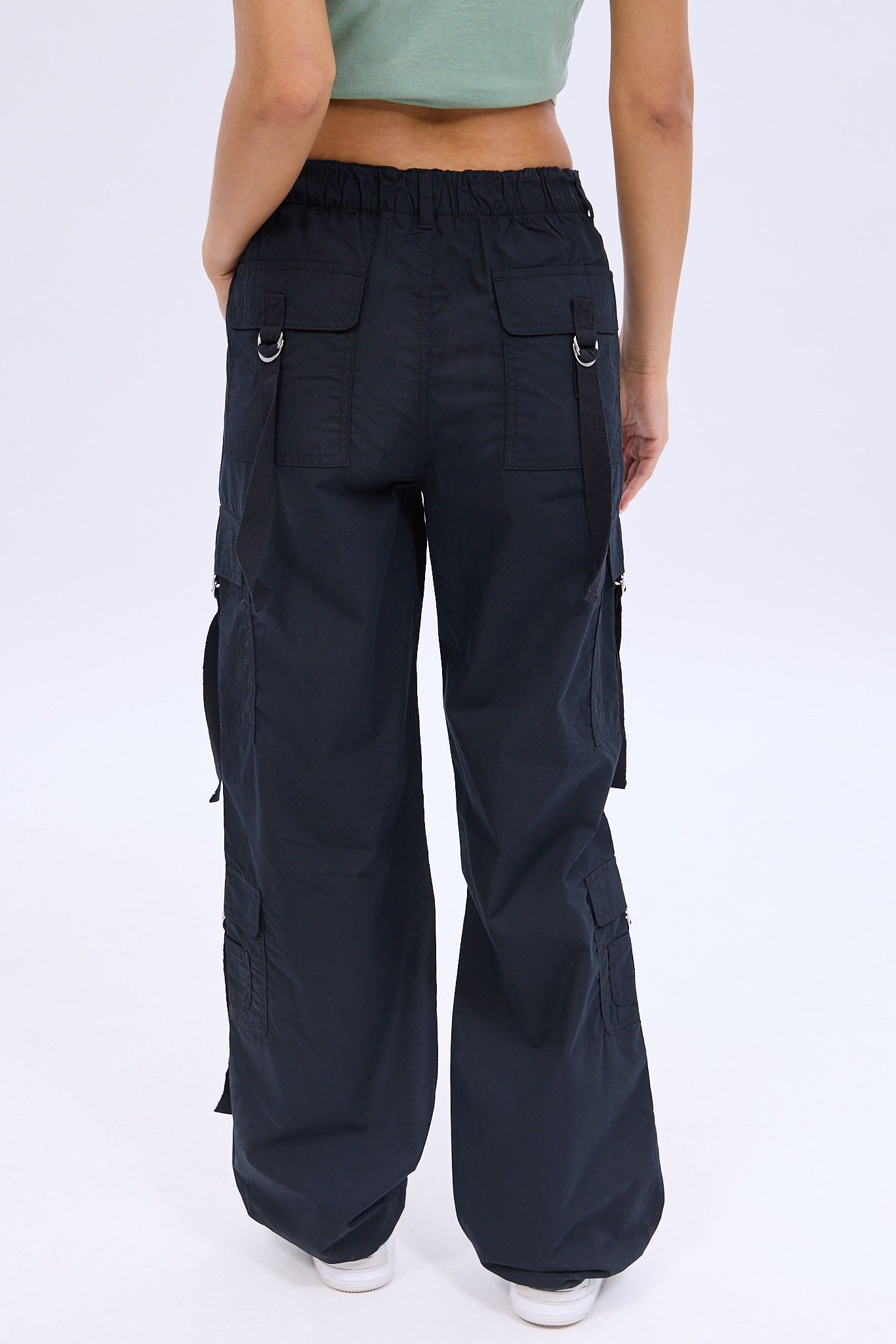 AERO High Rise Cargo Wide Leg Poplin Pant sold by Bluenotes product image thumbnail 3