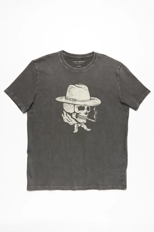 Western Smoking Skull Tee sold by Bluenotes