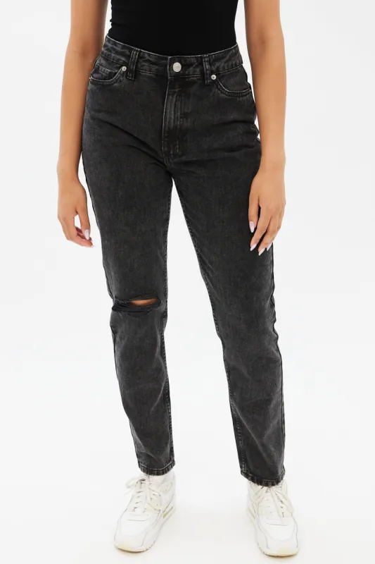 AERO Premium Air High Rise Mom Jean sold by Bluenotes