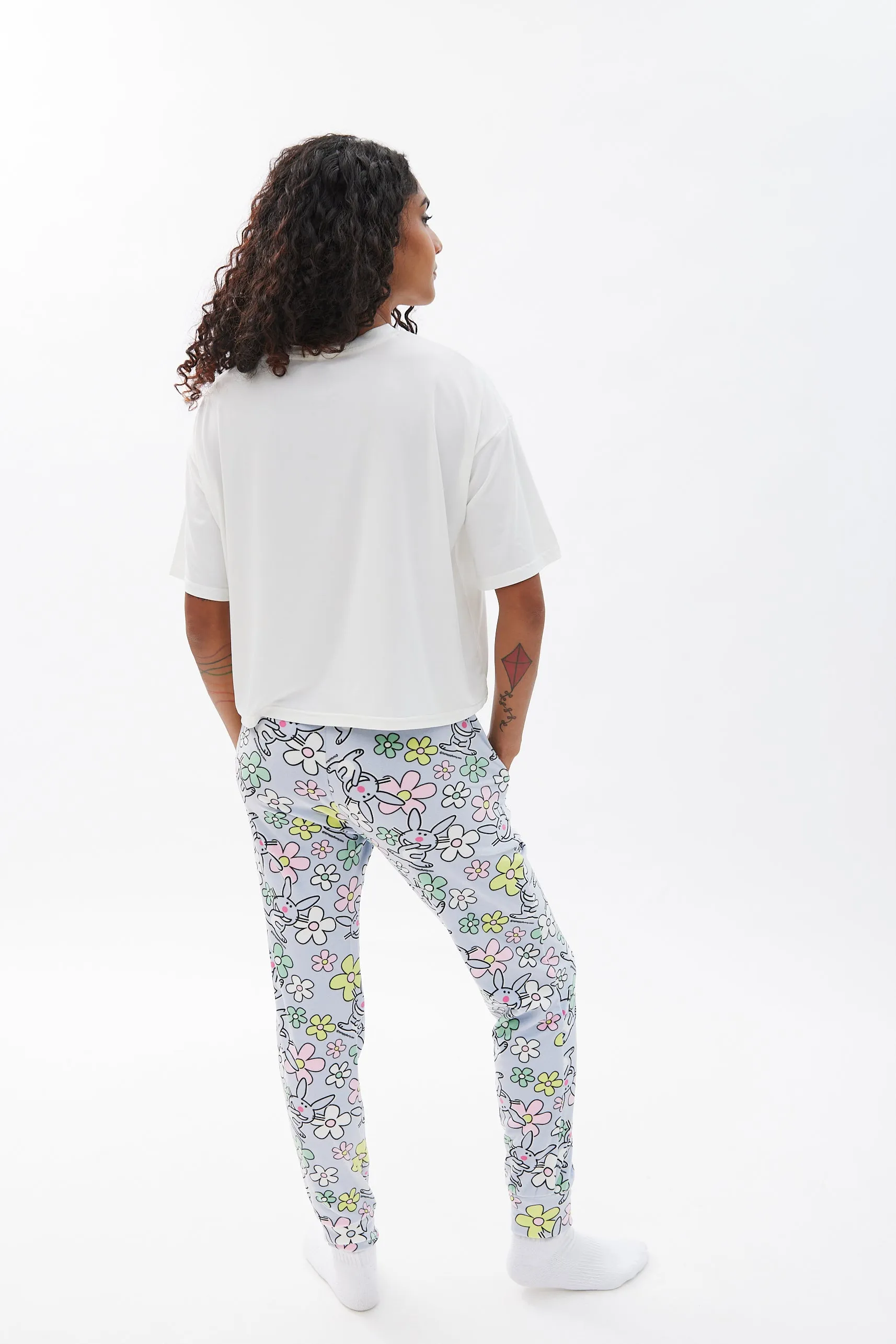 Happy Bunny Printed Velour Pajama Set sold by Bluenotes product image thumbnail 4