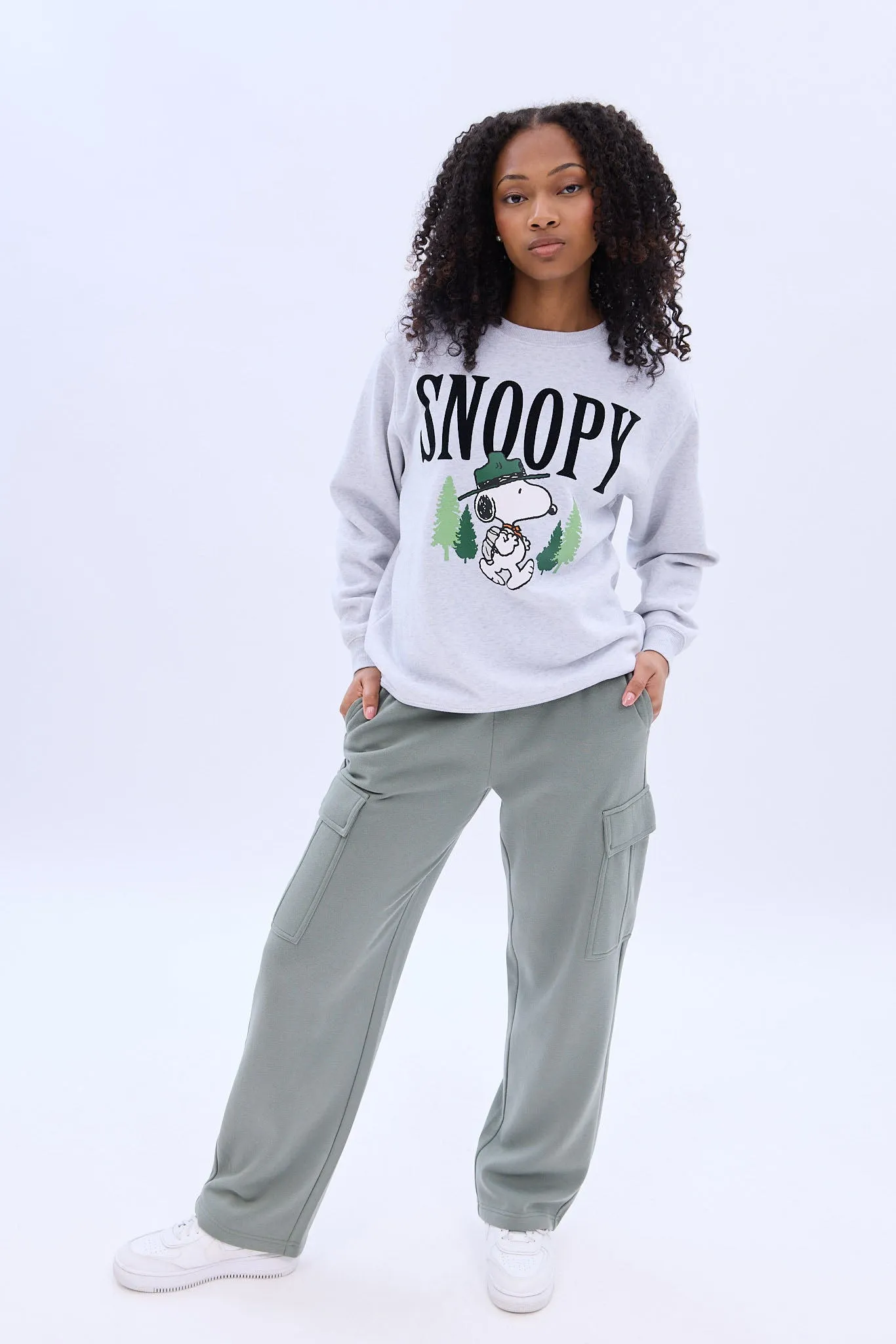 Camp Snoopy Graphic Crew Neck Sweatshirt sold by Bluenotes product image thumbnail 3