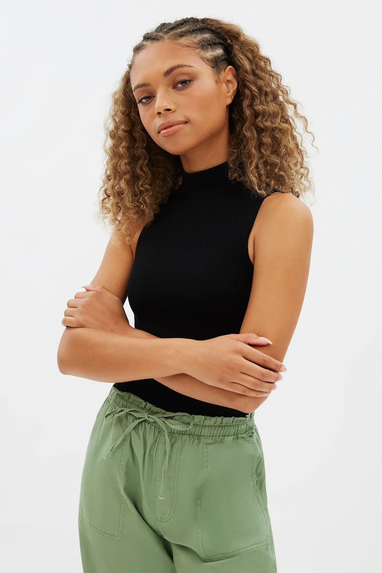 Seamless Mock Neck Bodysuit sold by Bluenotes product image thumbnail 5