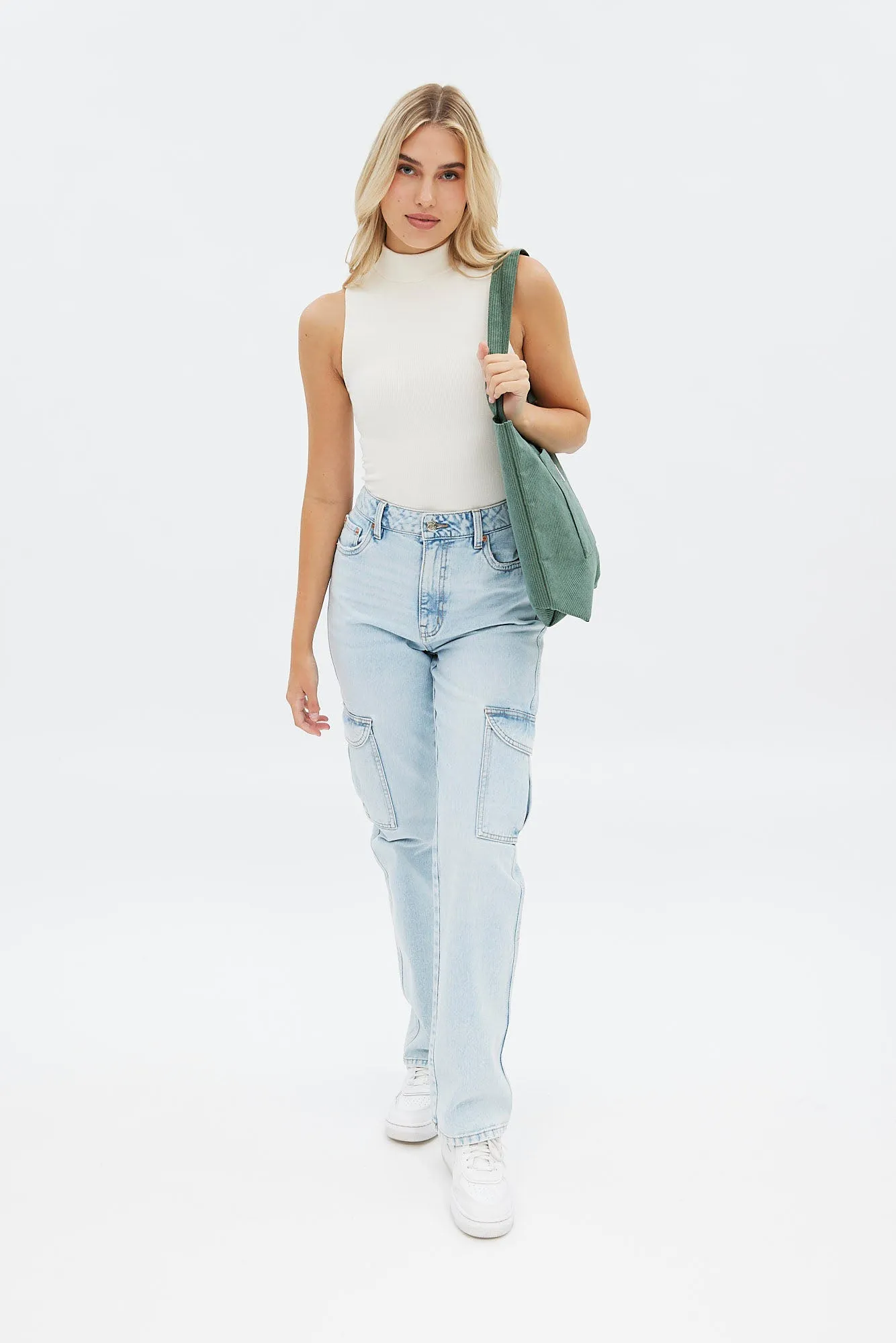 Seamless Mock Neck Bodysuit sold by Bluenotes product image thumbnail 3