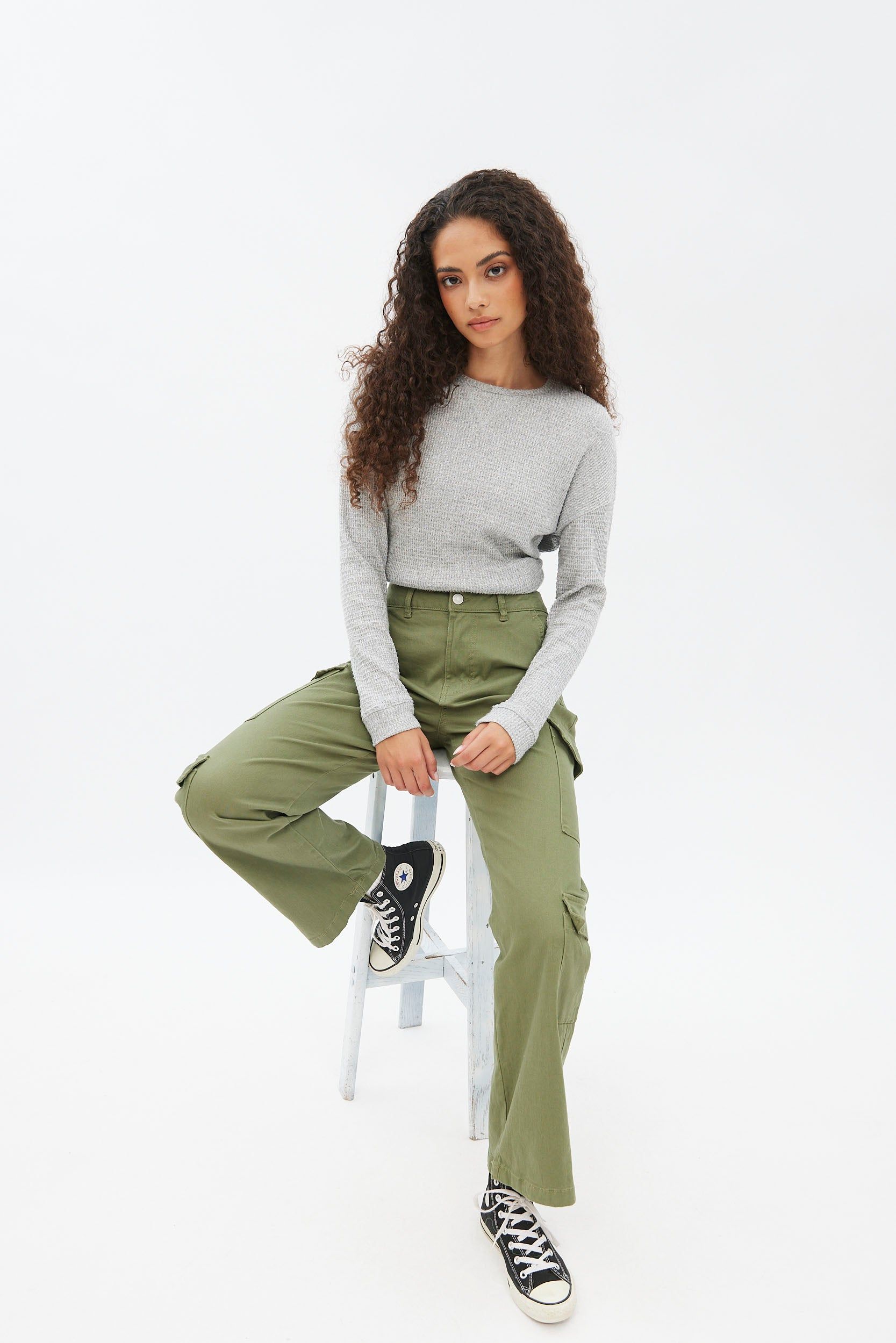 High Rise Baggy Cargo Pant sold by Bluenotes product image thumbnail 3