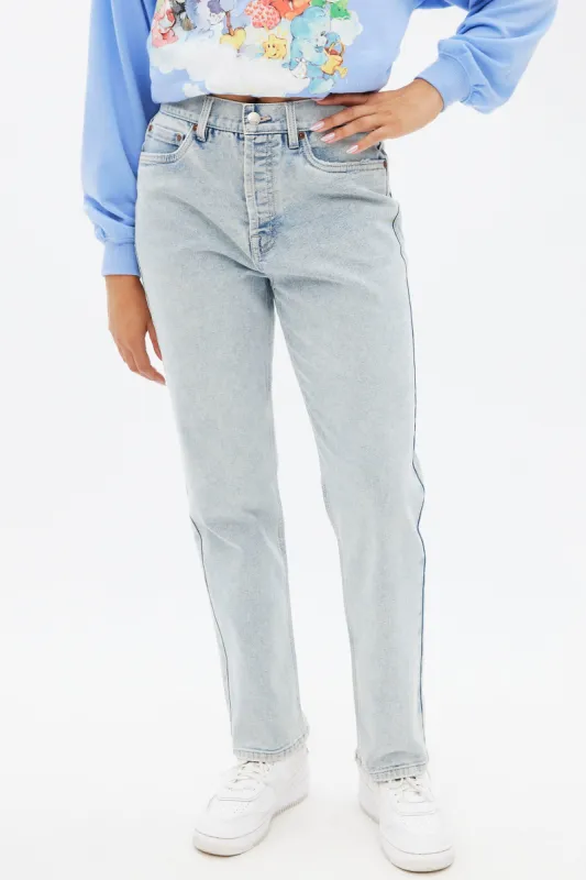 Super High Rise Straight Leg Mom Jean sold by Bluenotes