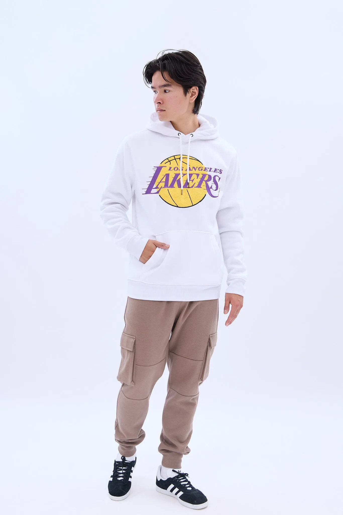 Los Angeles Lakers Graphic Chenille Applique Pullover Hoodie sold by Bluenotes product image thumbnail 5