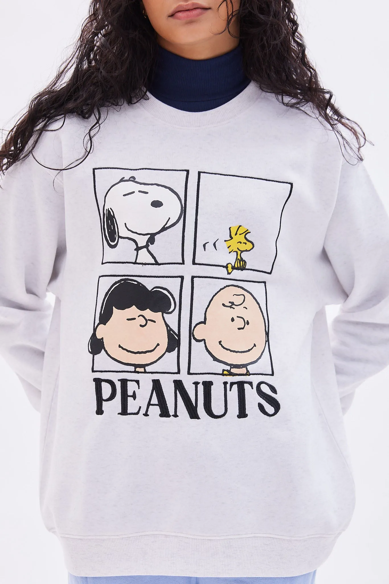 Peanuts Snoopy Graphic Crew Neck Oversized Sweatshirt sold by Bluenotes product image thumbnail 3