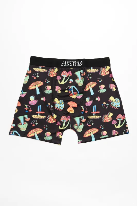 AERO Bright Mushrooms Printed Boxer Briefs sold by Bluenotes