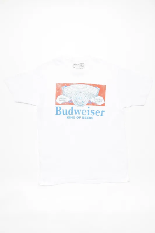 Budweiser King Of Beers Graphic Tee sold by Bluenotes