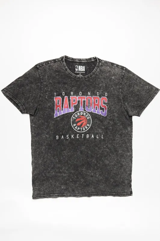 Toronto Raptors Basketball Graphic Acid Wash Tee made by Bluenotes